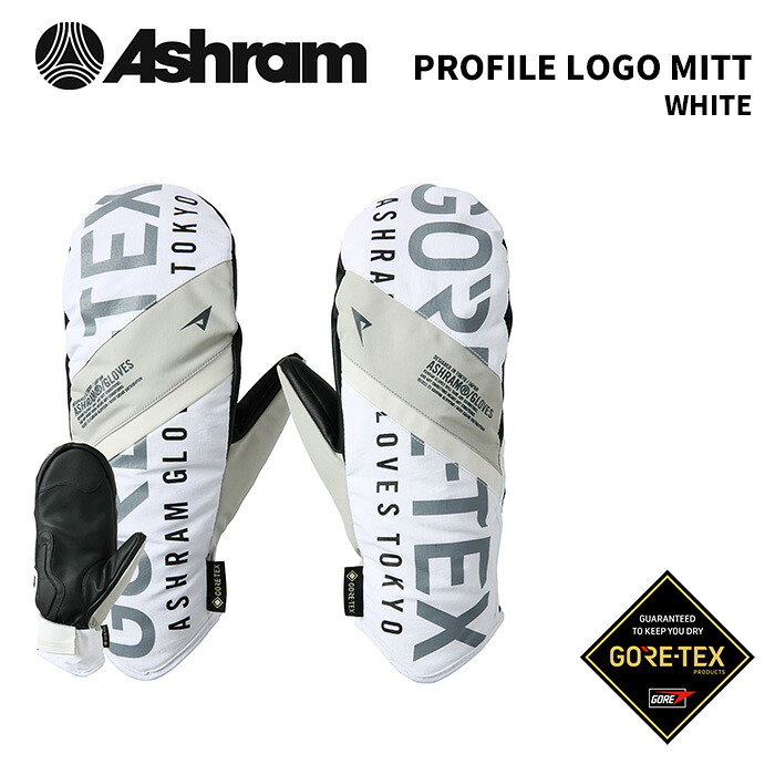 ASHRAM アシュラム 地球儀 PROFILE LOGO MITT WHITE プロファイルロゴタイプ・ミトン ASRM24W08 24-25青写真