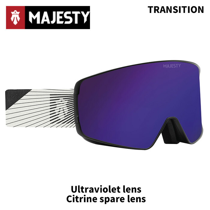 MAJESTY【24/25・Transition black | Ultraviolet lens + Citrine lens】24-25モデル ゴーグル 型落ち アウトレット｜Liberty SNOW LIFE SHOP