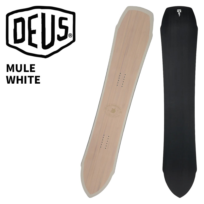 DEUS EX MACHINA デウスエクスマキナ スノーボード 板 MULE WHITE 25-26 モデル｜Liberty SNOW LIFE SHOP