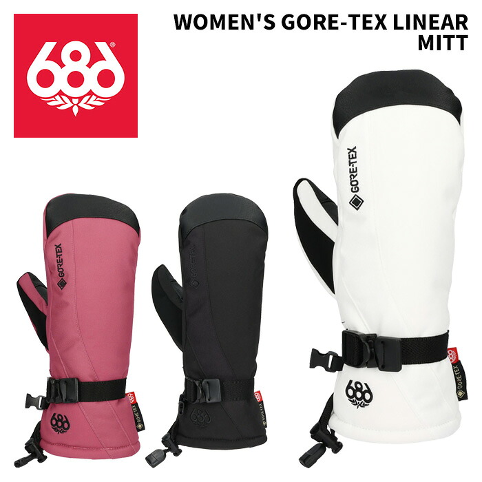 686 シックスエイトシックス WOMEN'S GORE-TEX LINEAR MITT 25-26モデル レディース M5WNGLV323