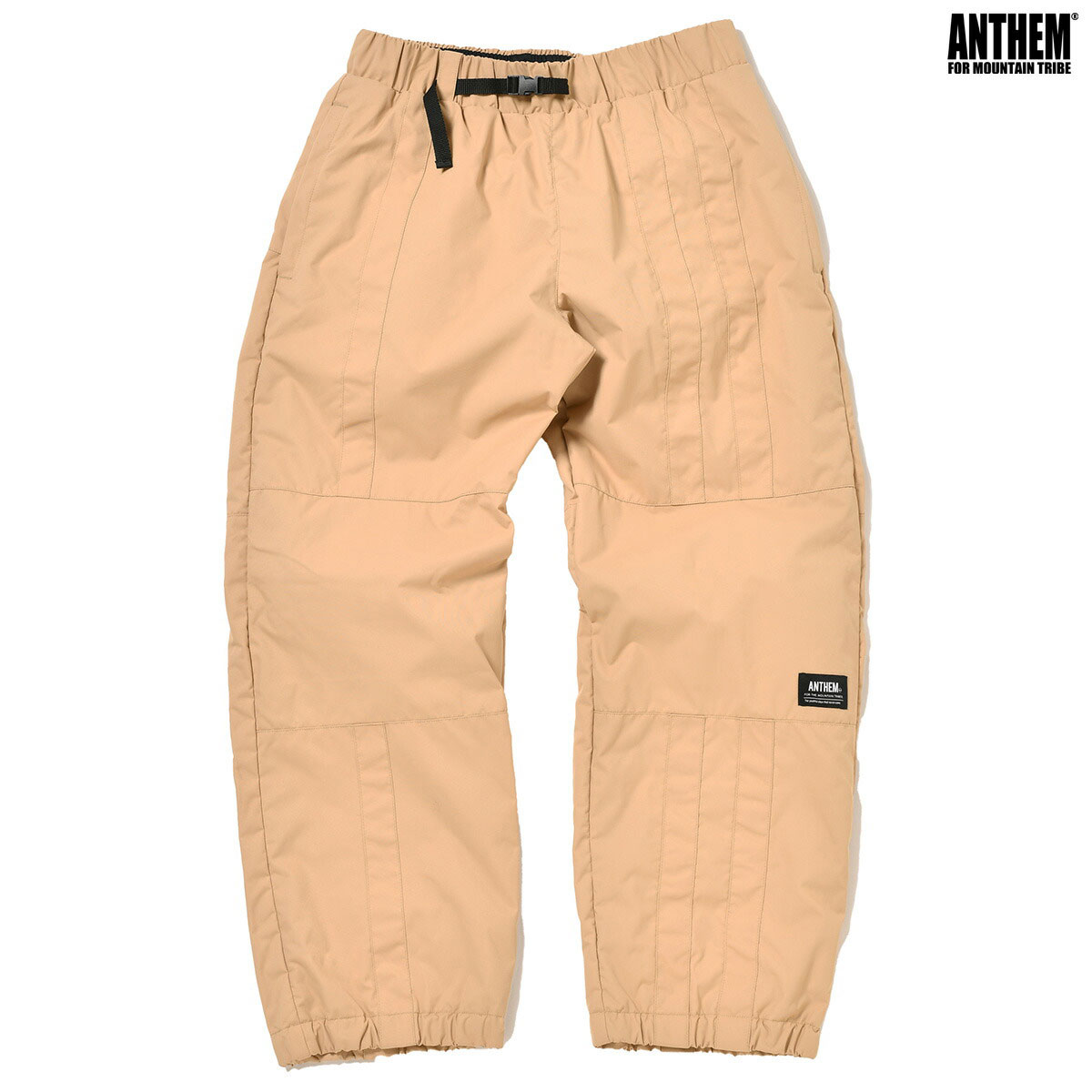 Anthem 【22/23・PRISON LINE PANTS：SAND】アンセム プリゾンラインパンツ 2LAYER TECH SHELL 耐水圧10000粍 お召しもの スポーツ・アウトドア-メンズウェア