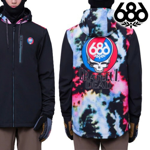 686【23/24・WATER PROOF ZIP HOODY：GRATEFUL DEAD NEBULA TIE DYE】ロクハチロク 撥水パーカー　グレイトフルデッド 12,496円