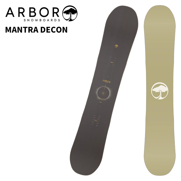 ARBOR アーバー スノーボード 板 MANTRA DECON 25-26 モデル レディース｜Liberty SNOW LIFE SHOP