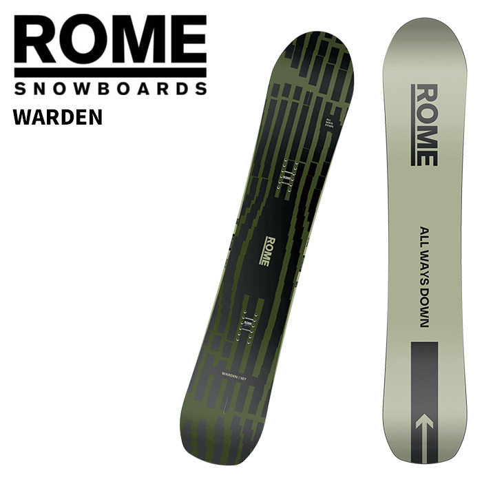 ROME ローム スノーボード 板 WARDEN 25-26 モデル
