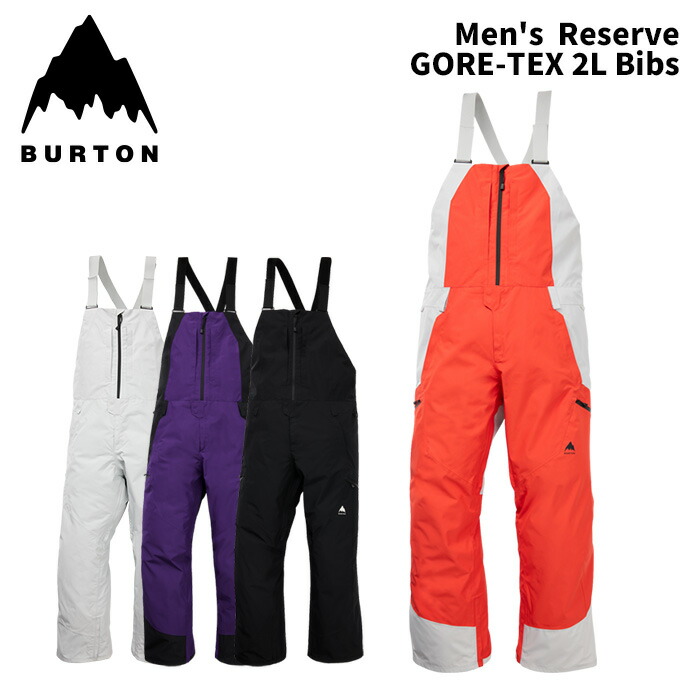 BURTON バートン お召しもの Men\u0027s Reserve GORE-TEX 2L Bibs 25-26(2026)青写真 ズボン下
