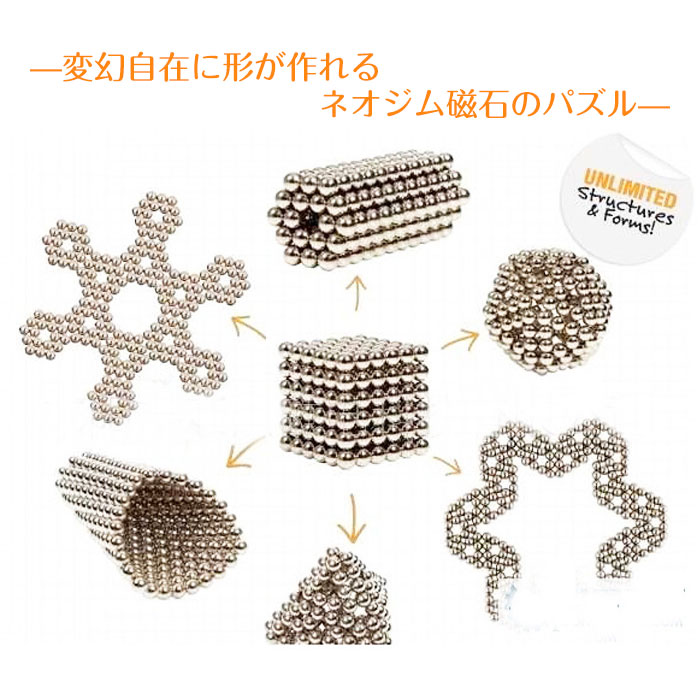 楽天市場 マグネットボール ネオジム磁石 3mm 216個 マジック キューブ 立体パズル 変幻自在 指先の運動 頭のトレーニング Fam Magnetball 定形外郵便 Fam Style