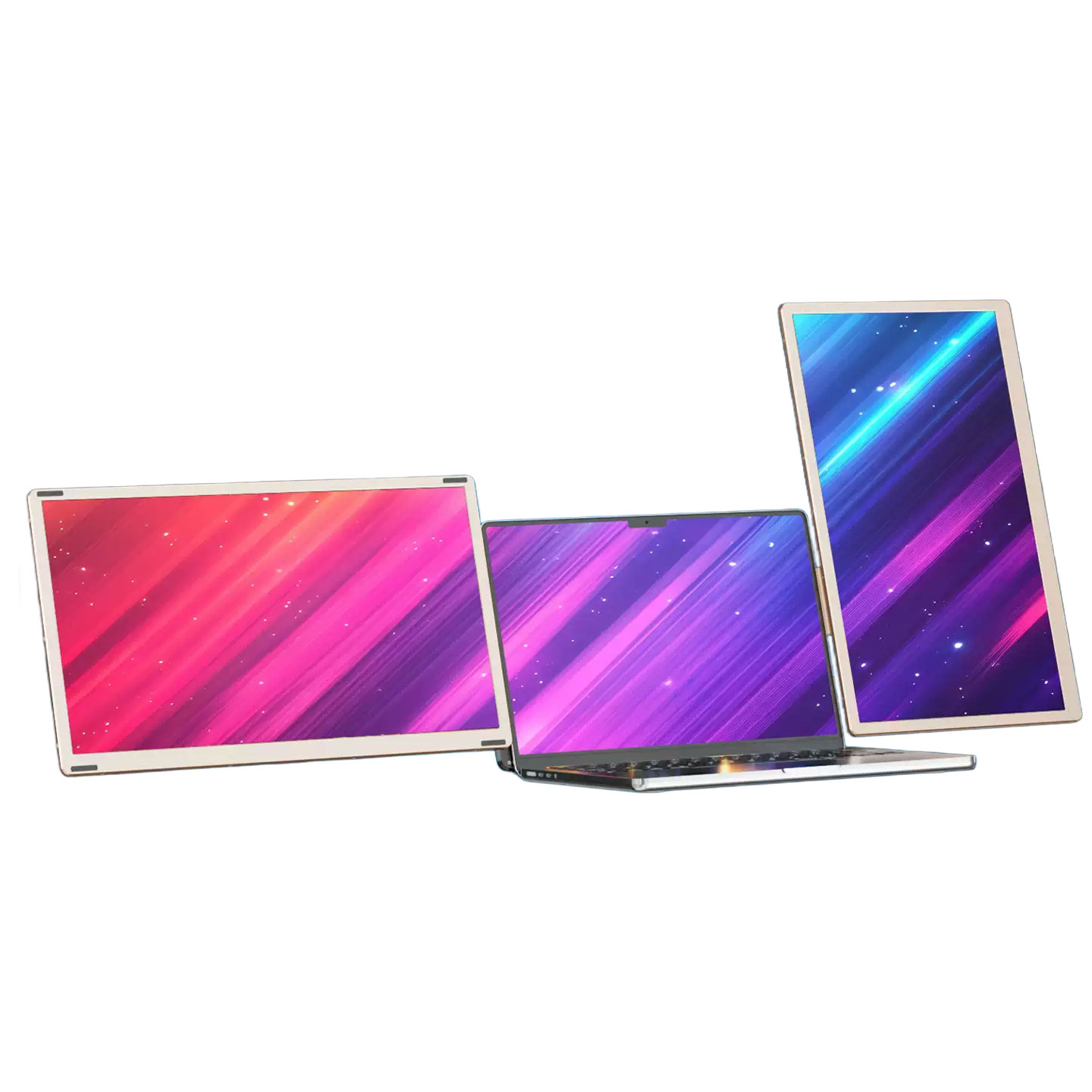 S6 デュアル モバイルモニター 15.6インチ×2画面 ノートパソコン用 トリプルモニター環境を実現 90°回転 縦画面 横画面 両対応 1920×1080 キャリーバッグ付属 TYPE-C入力 HDMI ◇FAM-S6