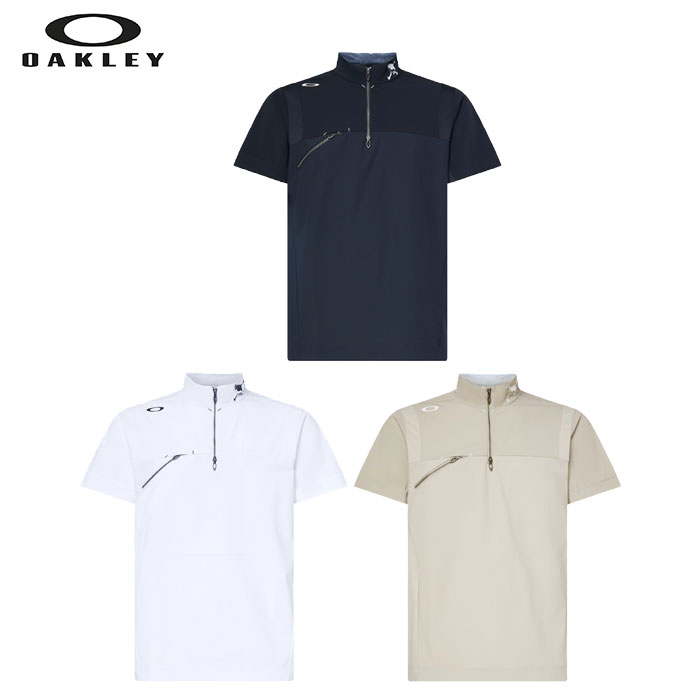 オークリー ゴルフ ウェア メンズ スカル クール ストレッチ ハイブリッド モック シャツ【OAKLEY】Skull Cool Stretch Hybrid Mockカラー:Desert Sand(89C)カラー:Pitch Black(021)カラー:White(100)FOA408765|リバティーゴルフ