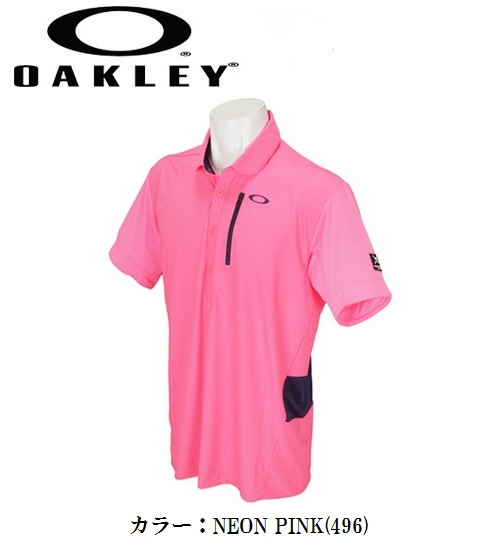 オークリーゴルフウェアメンズスカル半袖シャツ【OAKLEY】SKULLINTREPIDMESHSHIRTSカラー：BLACKOUT(02E)カラー：WHITE(100)カラー：PEACOAT(67Z)カラー：NEONPINK(496)434397JPラッキーシール対応