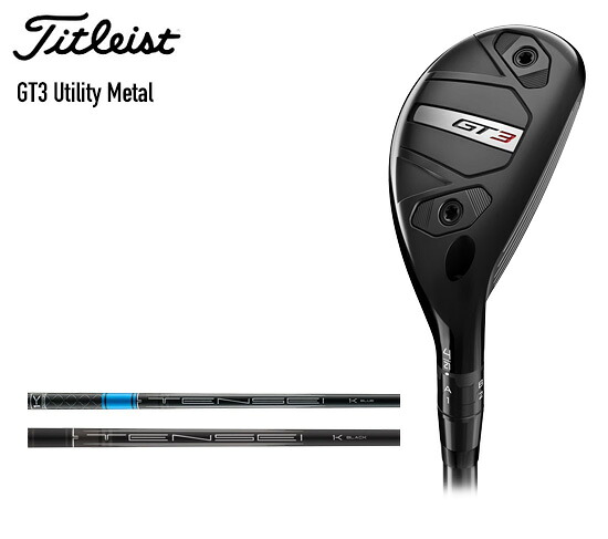 タイトリスト ゴルフ 野球クラブ メンズ ジーティースリー ありがた味金属元素【Ｔｉｔｌｅｉｓｔ】GT3 Utility MetalSHAFT：TENSEI 1K BLUE HY 65SHAFT：TENSEI 1K BLACK HY 85嘱する品：専用頭顱押しかぶせる メンズクラブ-ゴルフ-スポーツ・アウトドア