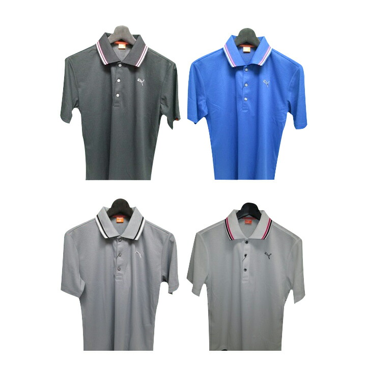 楽天市場 プーマ ゴルフ ウェア メンズ ポロ シャツ Puma ゴルフ S S ポロシャツカラー ブラック 01 カラー モナコブルー 02 カラー トレードウィンズ 03 カラー ホワイト 04 リバティーゴルフ