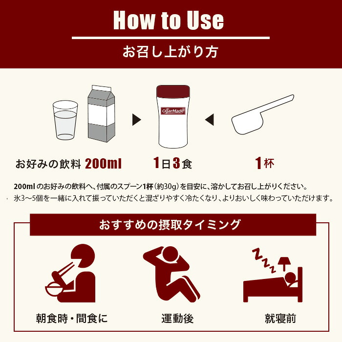 【ワンダフルデーだけP7倍】 ホエイプロテイン 1kg WPC 人工甘味料が気になる方 置き換え ダイエット おすすめ 国内製造 (OgarMade) オーガーメイド