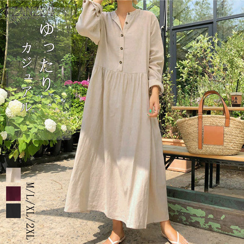楽天市場】シャツワンピース シャツワンピ 綿麻ワンピース