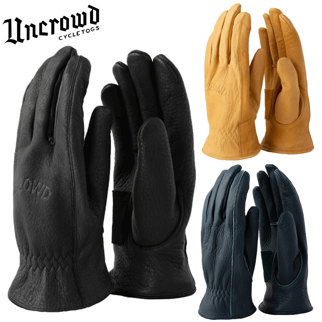 楽天市場】UNCROWD/アンクラウド LEATHER BONE GLOVE/レザー