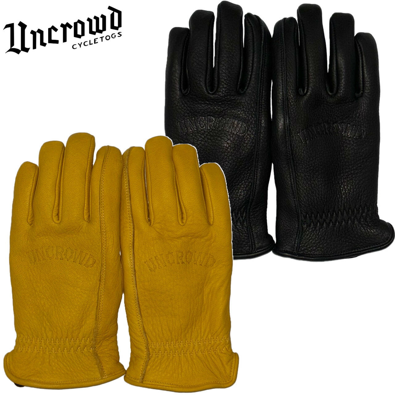 UNCROWD LEATHER BONE グローブ/ M 再入荷‼ UNCROWD【アンクラウド】LEATHER BONE GLOVE | BETTON