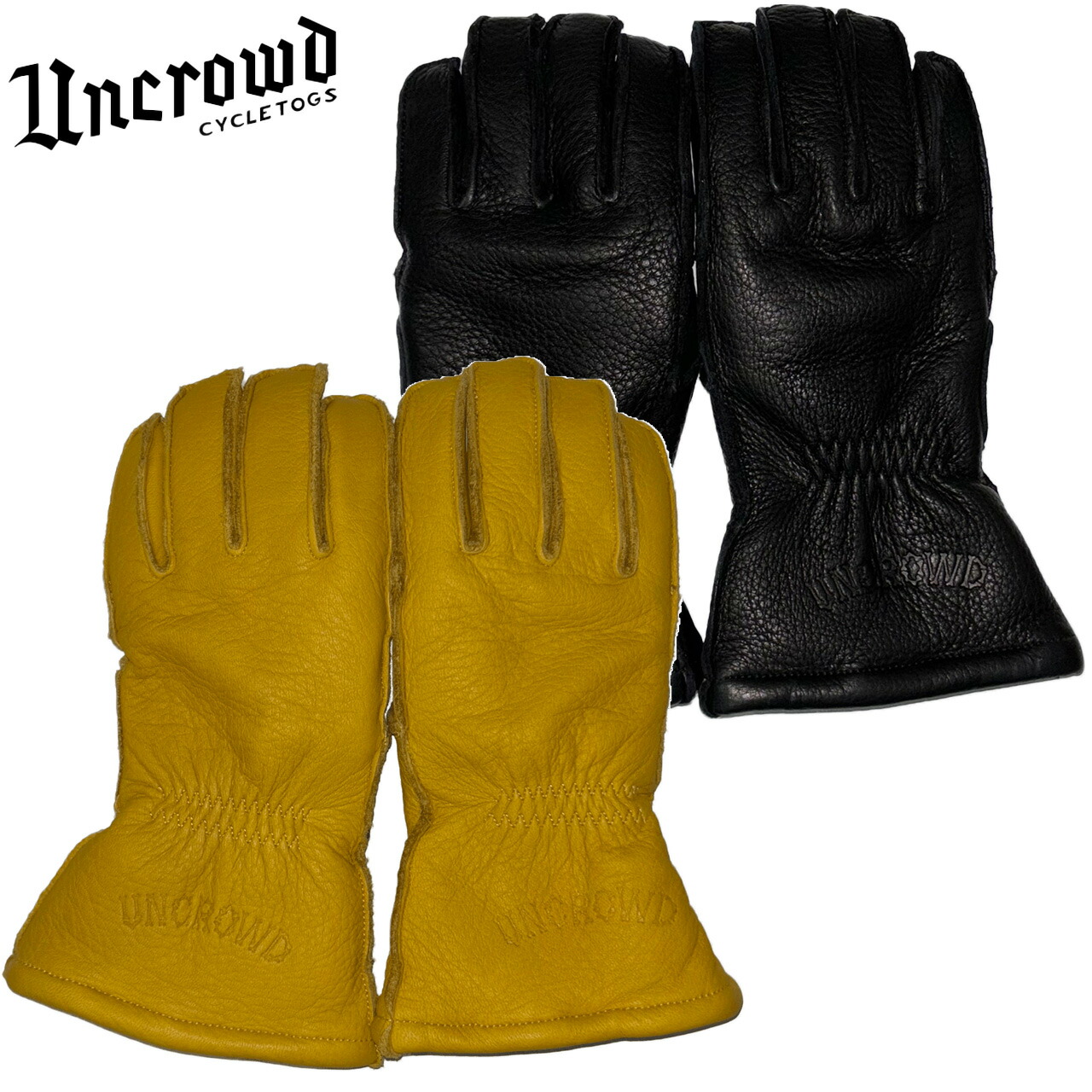UNCROWD LEATHER BONE グローブ/ M UNCROWD/アンクラウド LEATHER BONE GLOVE/レザーボーングローブ