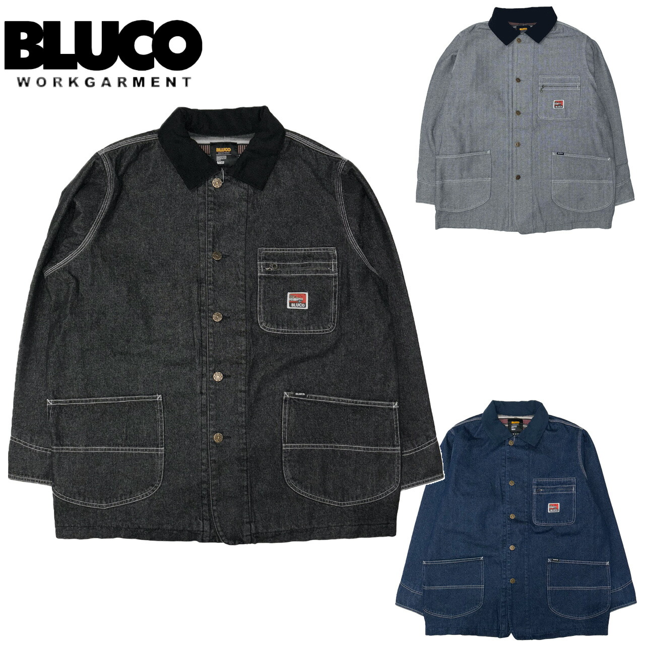 楽天市場】BLUCO ブルコ : T/Cツイルカバーオールジャケット