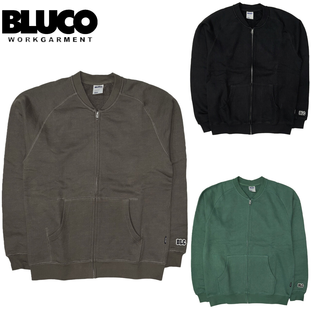 BLUCO ブルコ HEAVY PILE ZIP JACKET スウェット ジップ ジャケット 155-13-027 7,227円