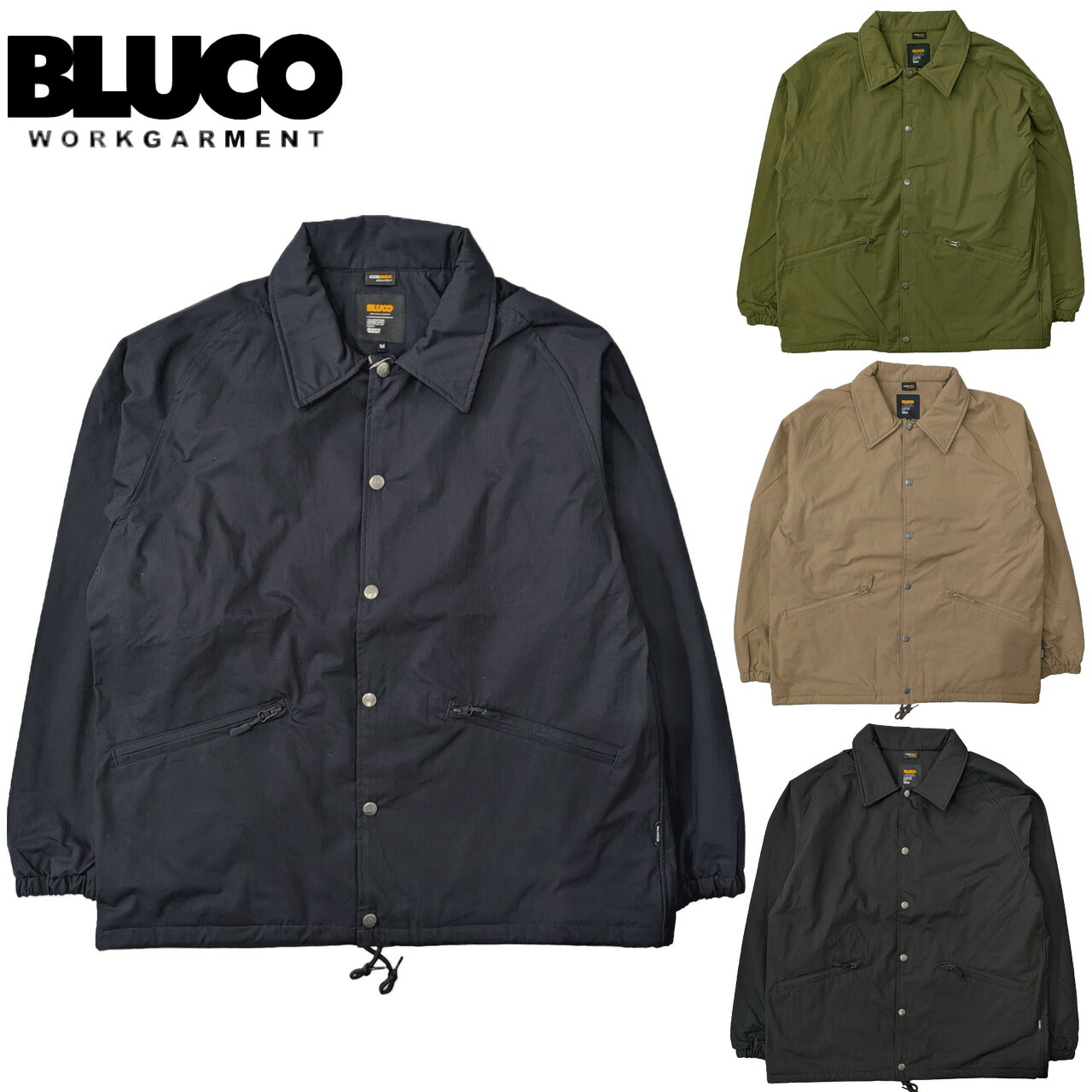 楽天市場】BLUCO WORK GARMENT ブルコ : ボアコーチジャケット NAVY