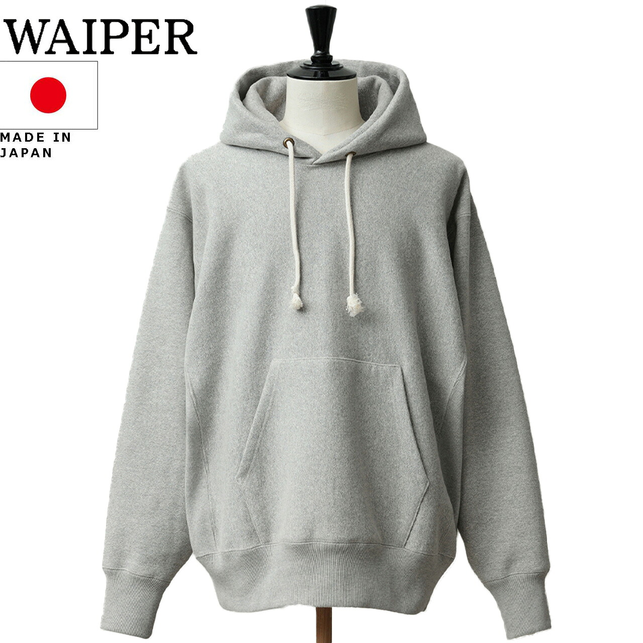 WAIPER.inc ワイパー RESPECT FOR VINTAGE 88/12 FABRIC PREMIUM USAFA プルオーバースウェットパーカー 日本製 WP1104