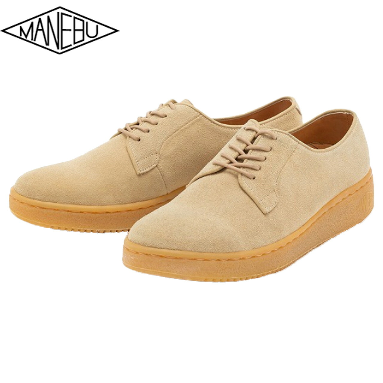 MANEBU マネブ HIHIN SUEDE PAN SOLE シューズ スニーカー スエード SAND BEIGE サンドベージュ MNB001-CR-Ssbeg