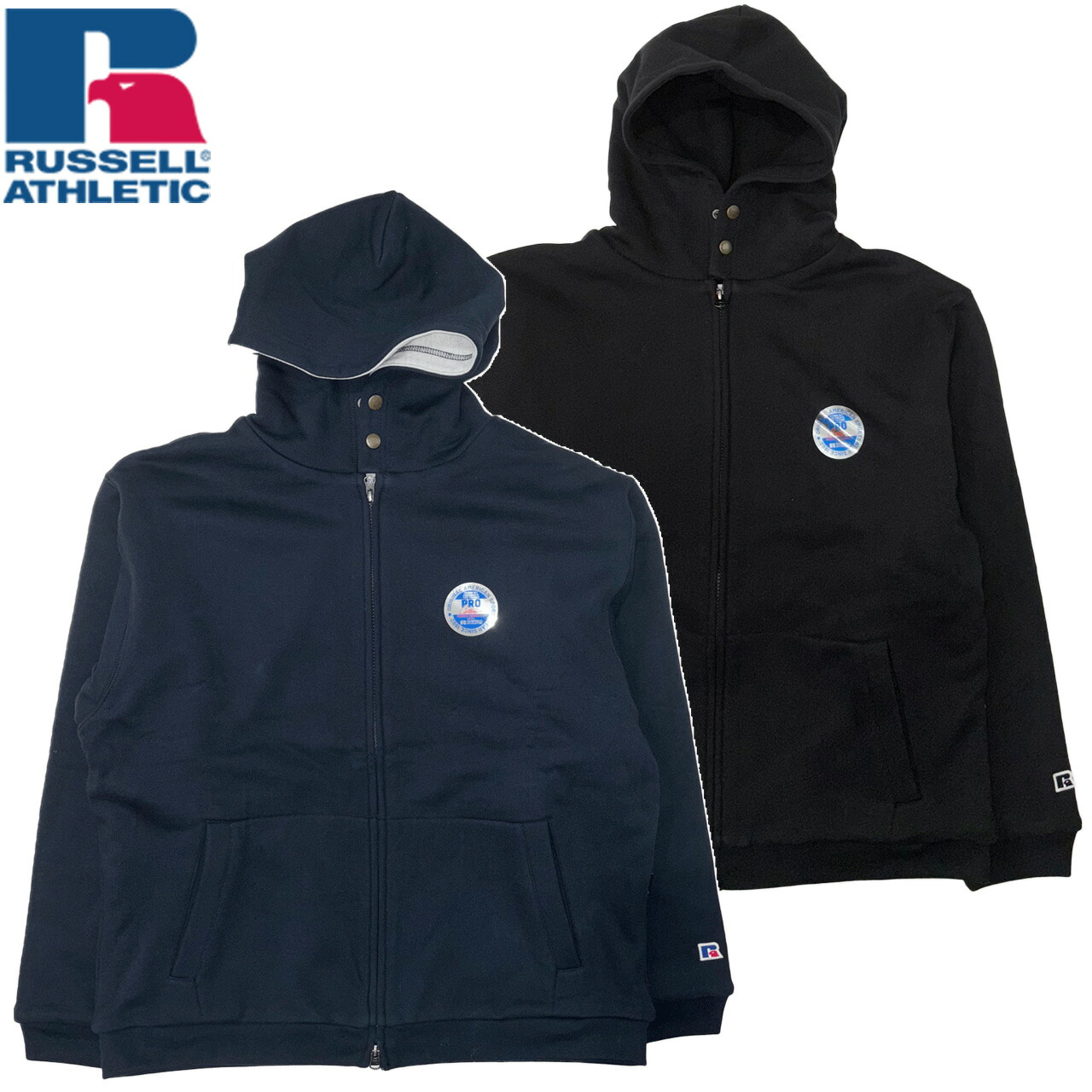 RUSSELL×BerBerJin ラッセル ベルベルジン Pro Cotton 労働者階級綿織物 Double Face Zip Hoodie フーディ パーカー 111261-055