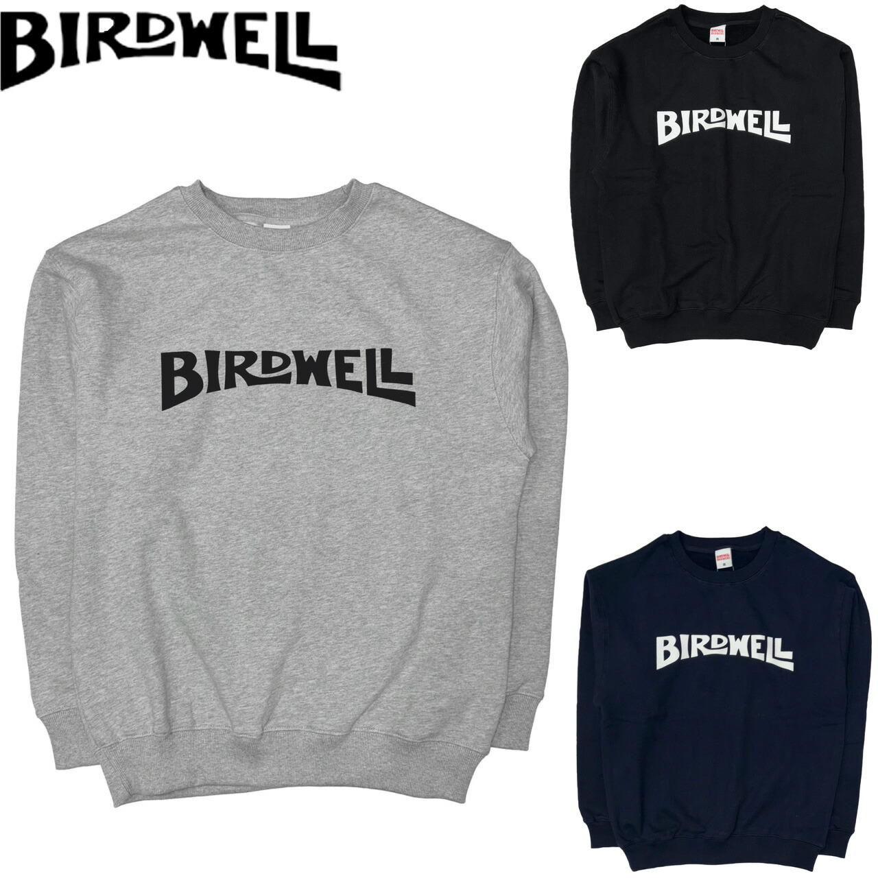 BIRD WELL バードウェル WORDMARK SWEATSHIRT 汗水 調教師 BW-SW-225-JP