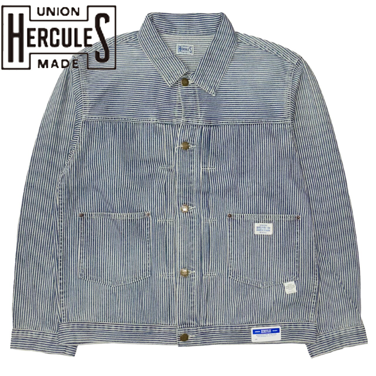 UNION HERCULES MADE ユニオン ヘラクレス メイド DENIM JKT デニムジャケット ヒッコリー HE251L02-211 27,225円