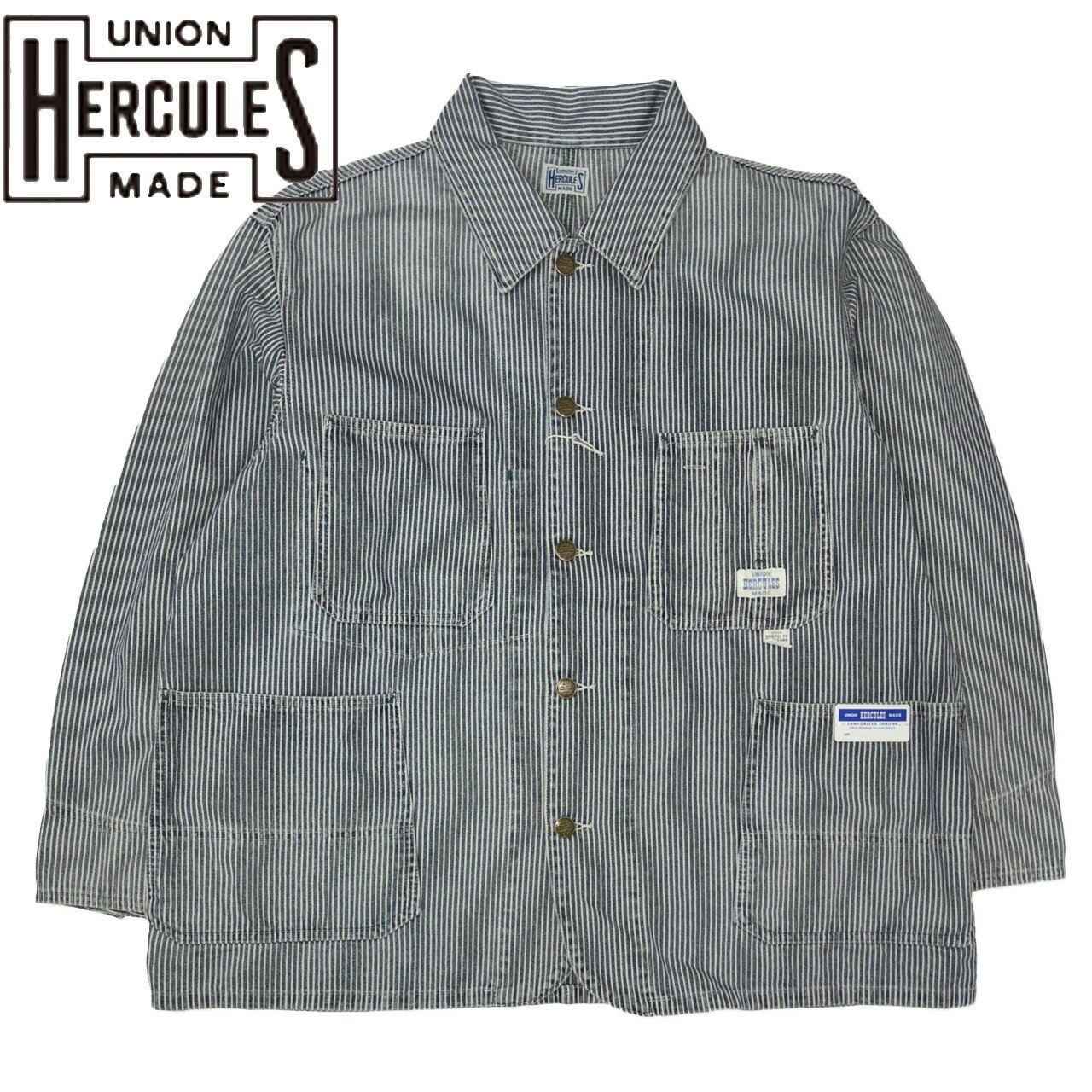 UNION HERCULES MADE ユニオン ヘラクレス メイド CHORE JACKET チョアジャケット ヒッコリー HE261L11-211 26,499円