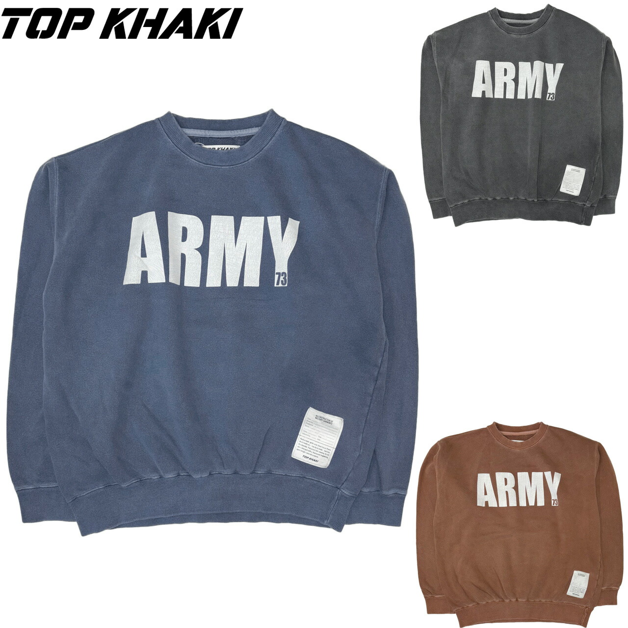 TOP KHAKI とっ始めカーキ ARMY 労働者の一団素っ首 流汗 TK253C01