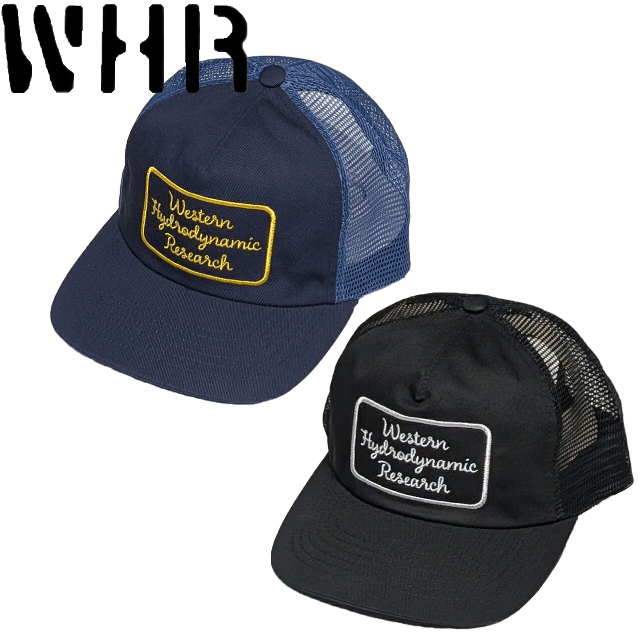 WHR ウェスタン ハイドロダイナミック リサーチ SCRIPT TRUCKER 帽子 キャップ whrsctr｜リブラセレクトストア