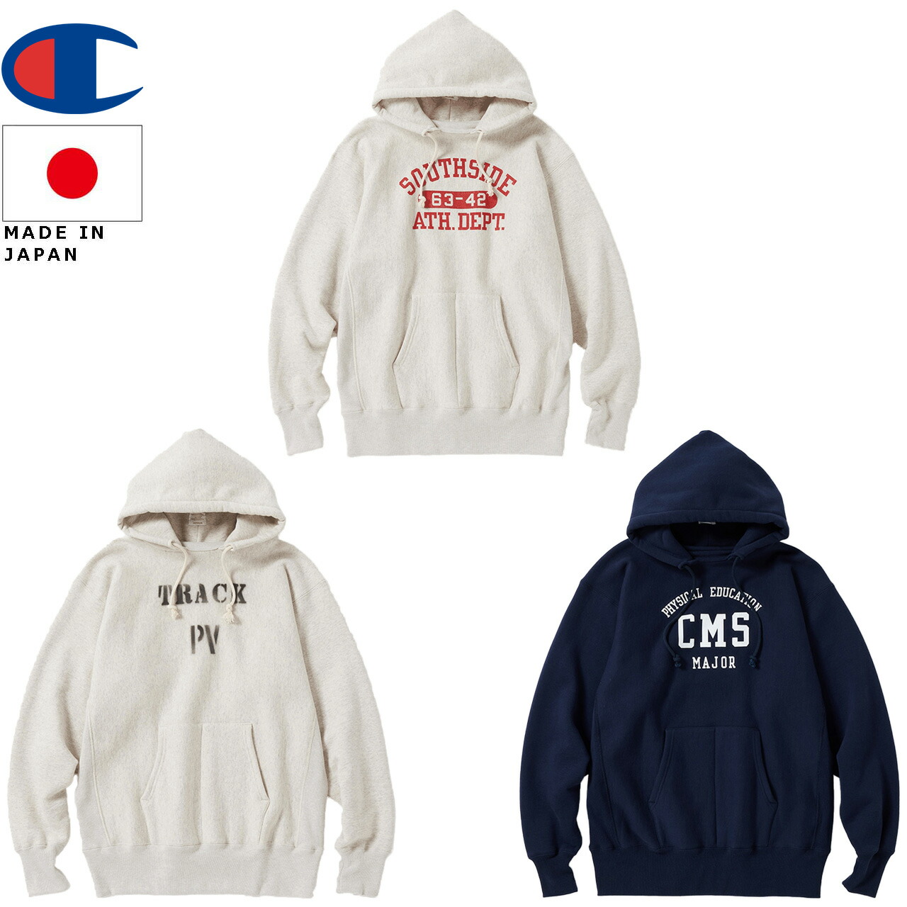 楽天市場】Champion 25FW SOUTHSIDEプリントリバースウィーブ(赤