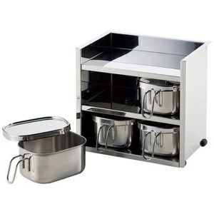細工場アイザワ UTILE serve-pot 調味料仕合わせ 4pc 小 6211