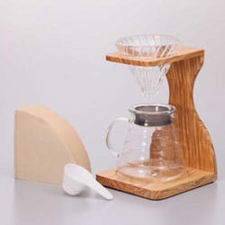 HARIO ハリオ V60 オリーブウッドスタンドセット VSS-1206-OV