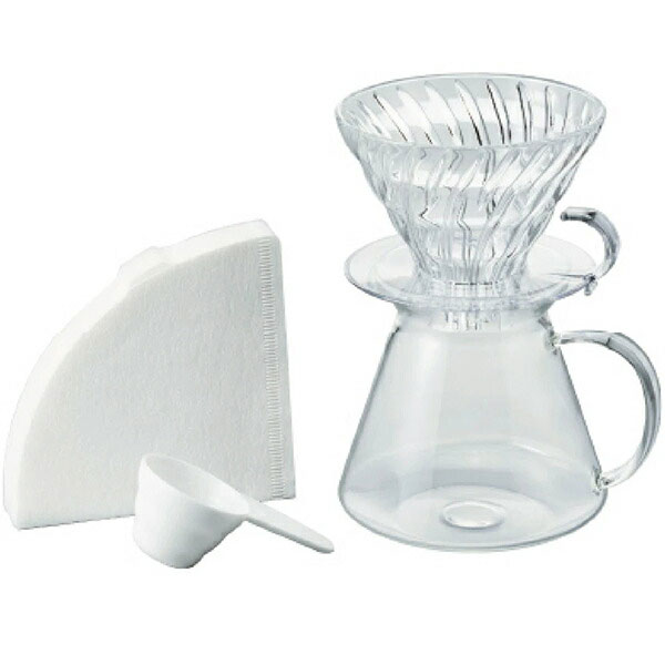 HARIO ハリオ V60 Glass Brewing Kit 1-4杯用 600mL コーヒードリップセット S-VGBK-02-T 通販 激安◇