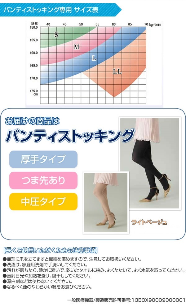 スーパーセール】 リムフィックス レックスフィット 医療用弾性ストッキング 厚手パンティストッキング 爪先あり 中圧 ライトベージュ qdtek.vn