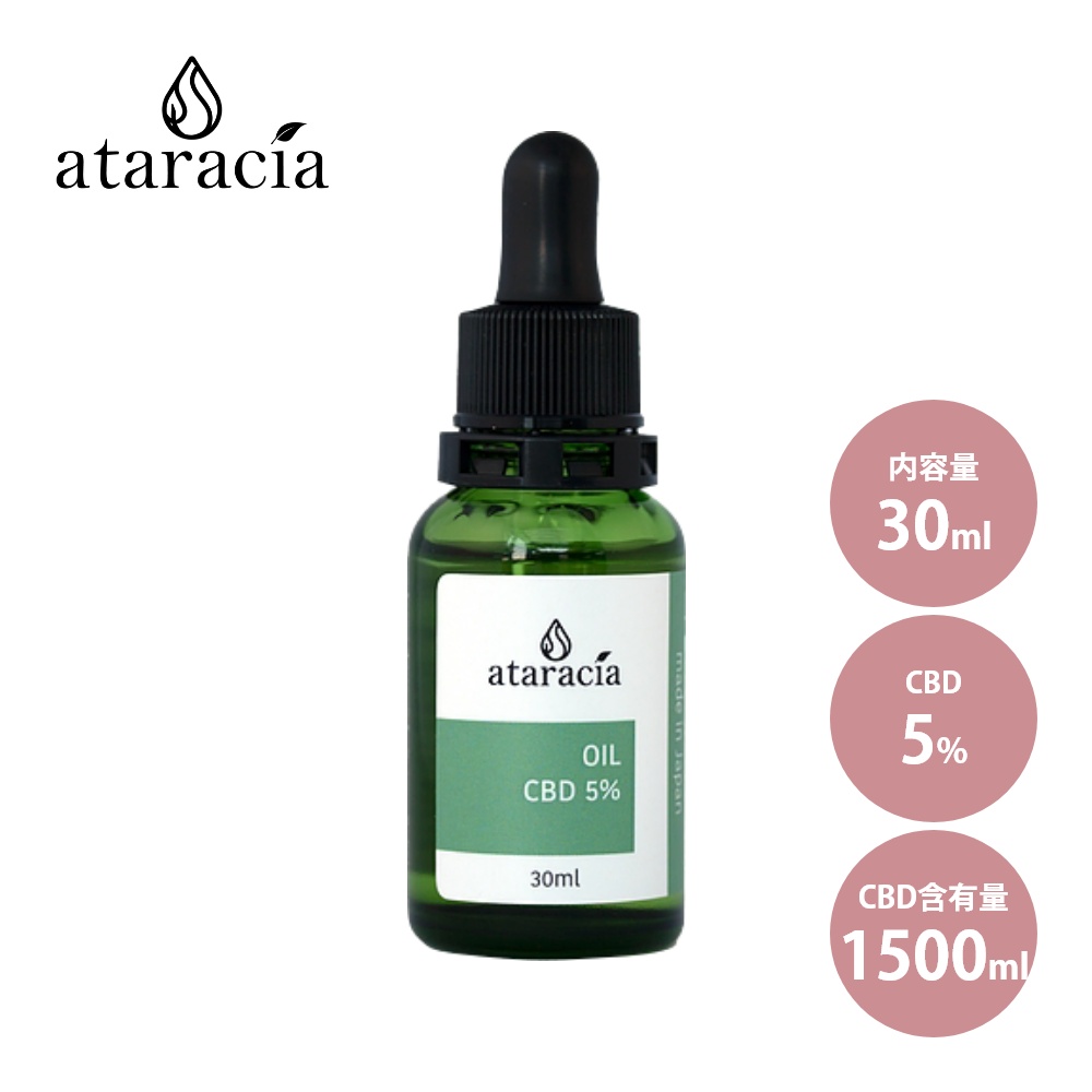 【楽天市場】【レビュー特典】ataracia アタラシア CBDオイル 30ml CBD5% 含有量 1500mg 日本産 国産 日本製 吉兆 ...