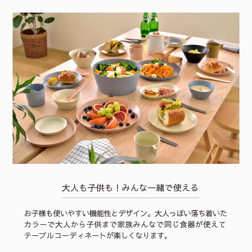 Ideaco ウスモノ カッコイイ バンブーメラミン くすみカラー ボウル おうちカフェ 北欧 割れにくいお皿 おしゃれ 大人っぽい