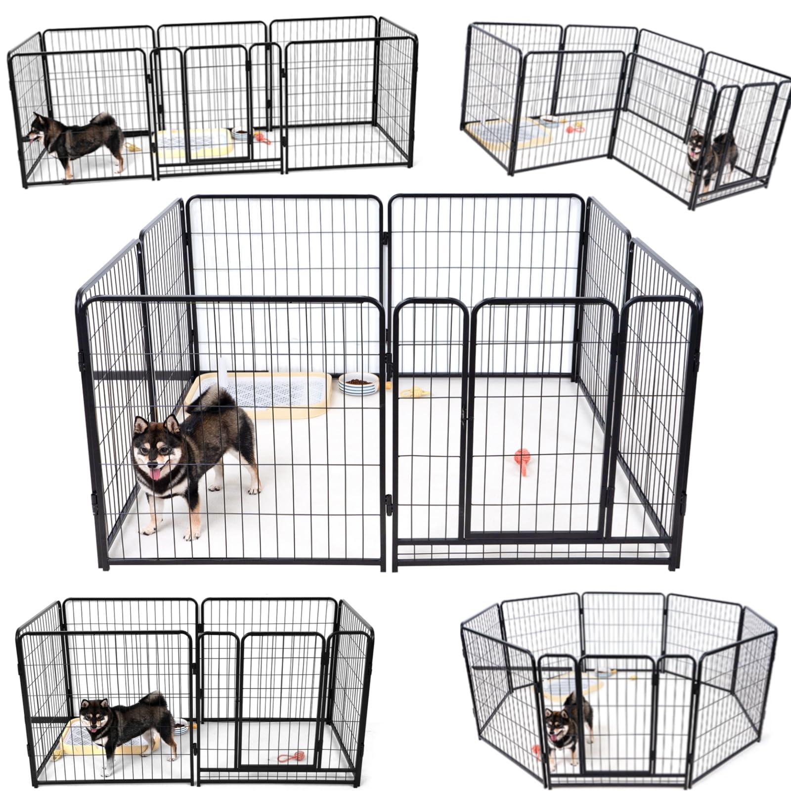 Amazon | Ksmsem 犬 サークル 室内 中大型犬 サークル