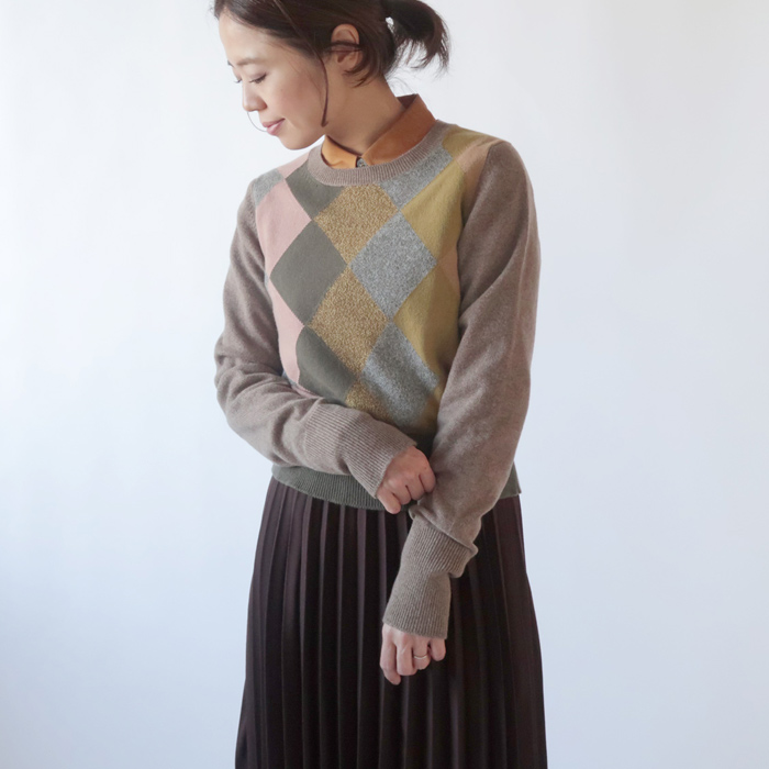 セーター Web限定 Howellマーガレット ハウエルboxy アウトレット 送料無料 Margaret Argyle Knit Jumper