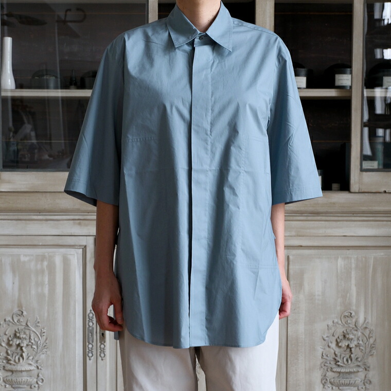 SOFIE D'HOORE 26SS short sleeve shirt with hidden closure cotton poplin