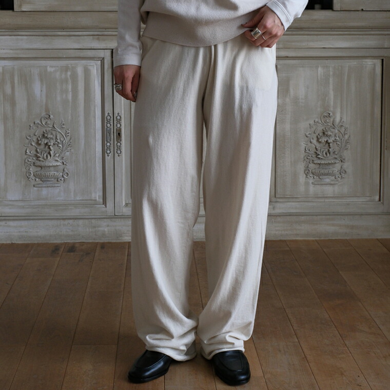 extreme cashmere 26SS relax cotton cashmere knit pants【全2色】