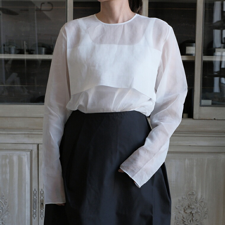 SOFIE D\u0027HOORE 26SS organdy top トップス-シャツ・ブラウス