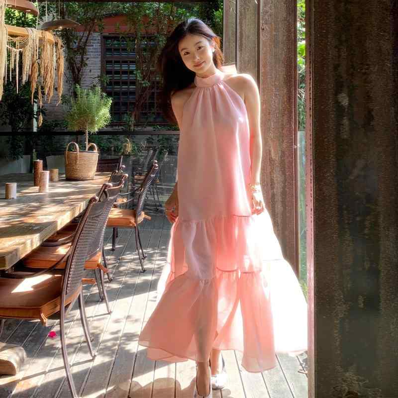 春 コーデ レディース ファッション オシャレ カワイイ シンプル きれいめ ナチュラル 上品カジュアル 婦人服 フレンチ ジェントル ドレス フェアリー サマー スカート 海辺 バカンス バケーション リボン Aライン ロング