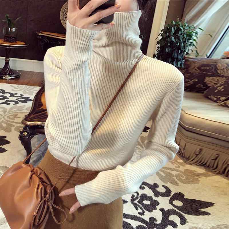 春 コーデ レディース ファッション オシャレ カワイイ シンプル きれいめ ナチュラル 上品カジュアル 婦人服 パイル カラー シャツ スリムフィット タートルネック セーター スタイリッシュ ブラック セーター