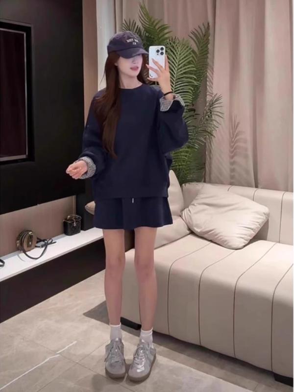 春 コーデ レディース 流行り物 オシャレ カワイイ   分かりやすい 好いたらしいめ 自然的 雅びやか心地よい お上さん服 か細い スコート 背広 心地よい 長袖 トレーナー