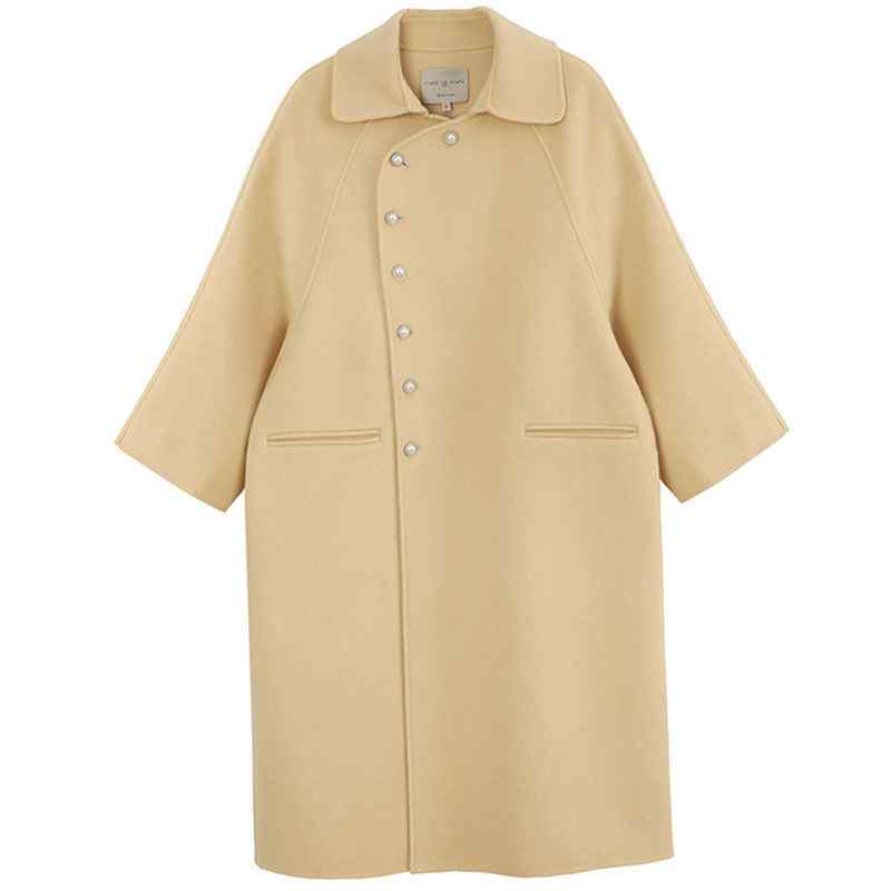 春 コーデ レディース ファッション オシャレ カワイイ シンプル きれいめ ナチュラル 上品カジュアル 婦人服 ゆったり スリム コート ミドル丈 ウール