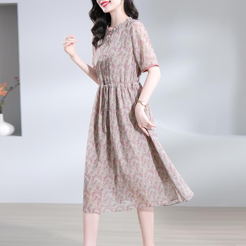 春 コーデ レディース ファッション オシャレ カワイイ シンプル きれいめ ナチュラル 上品カジュアル 婦人服 ピンク 夏 大きいサイズ スリム フレンチ ロング スカート
