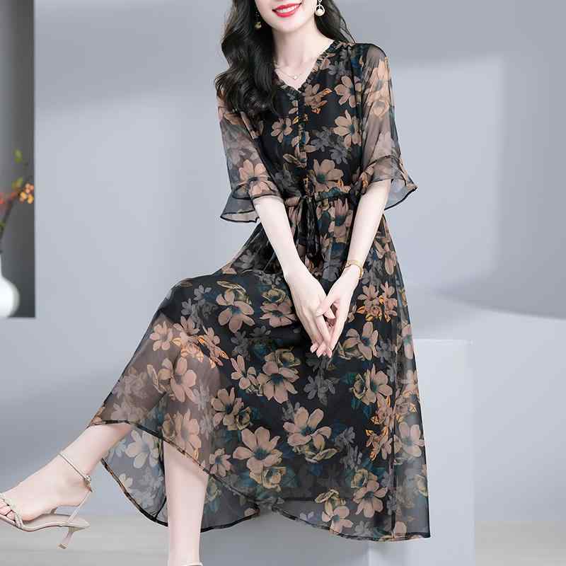 春 コーデ レディース ファッション オシャレ カワイイ シンプル きれいめ ナチュラル 上品カジュアル 婦人服 ハイエンド ワンピース 大きいサイズ 夏