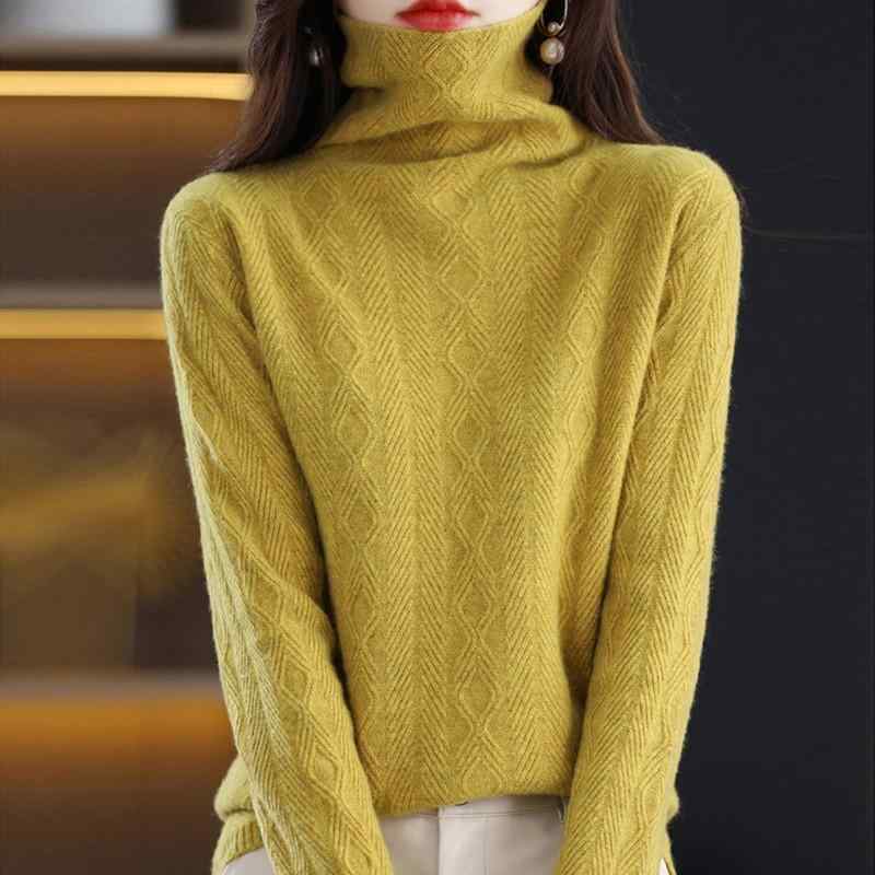 春 コーデ レディース ファッション オシャレ カワイイ シンプル きれいめ ナチュラル 上品カジュアル 婦人服 ウール セーター パイル カラー インナー ゆったり ニット レイヤリング シャツ
